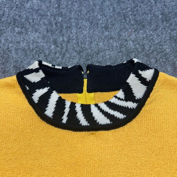 St John Collection Yellow Tank Top Zebra Trim‎ Size P - Picture 3 of 8